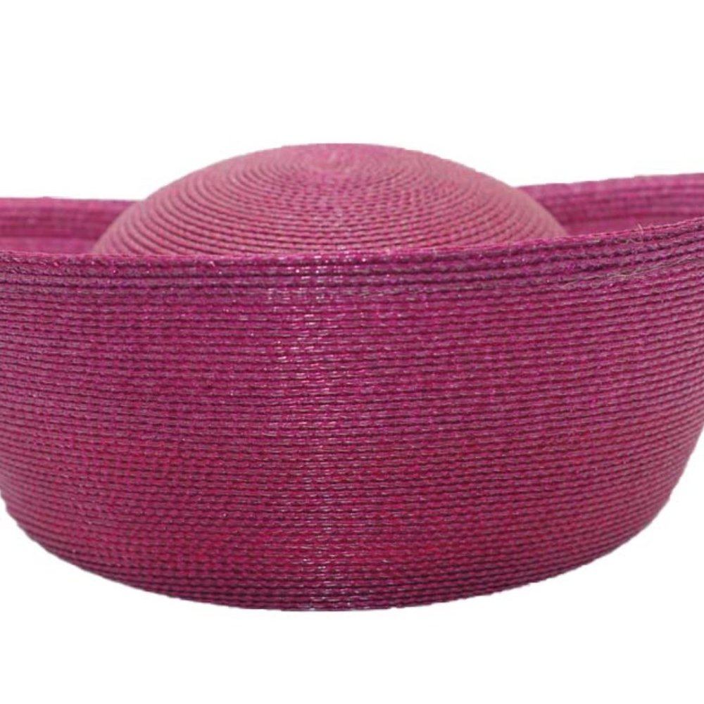 (JS1015 - Fuschia) PP Plain Church Hat